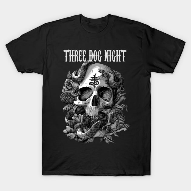 THREE DOG NIGHT BAND MERCHANDISE T-Shirt by Rons Frogss